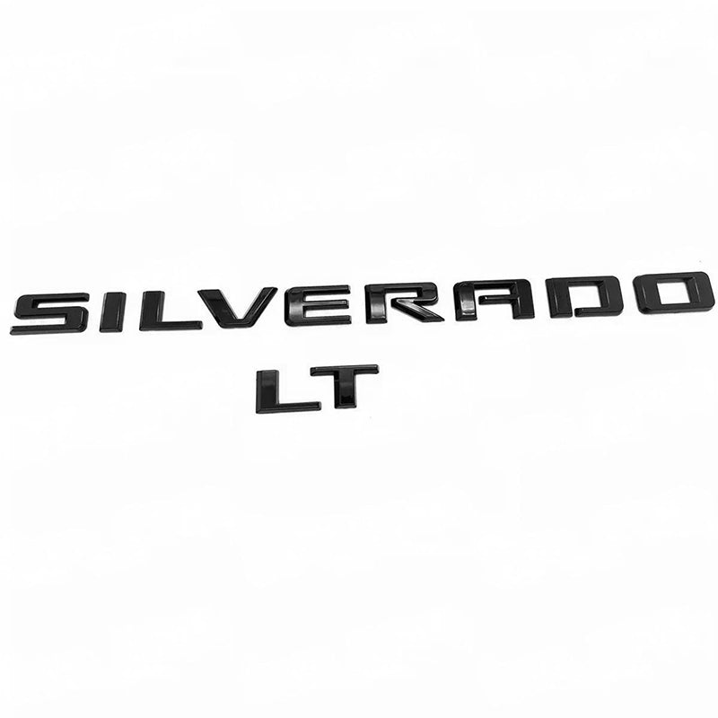 Emblems for 2019-2025 Silverado Z71 LT 2500HD Replacement Kit Black (4-pack / 6-pack)