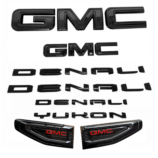 3D Badge Kit for 2021–2026 GMC Yukon Denali Front Tailgate Vent Emblems