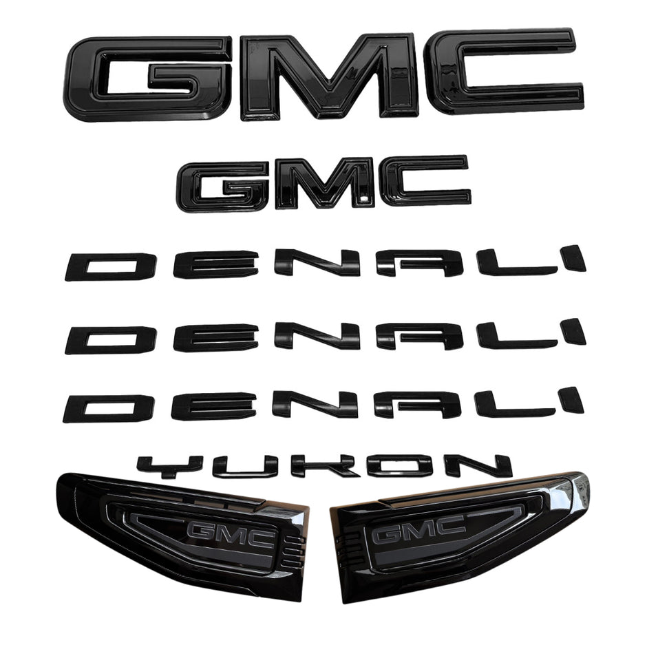 3D Badge Kit for 2021–2026 GMC Yukon Denali Front Tailgate Vent Emblems