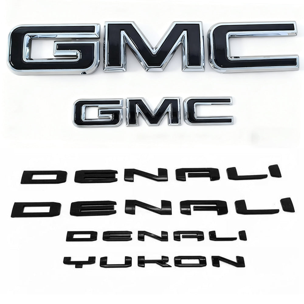 Replacement Kit for 2021-2024 GMC Yukon Denali Grille Tailgate Emblems