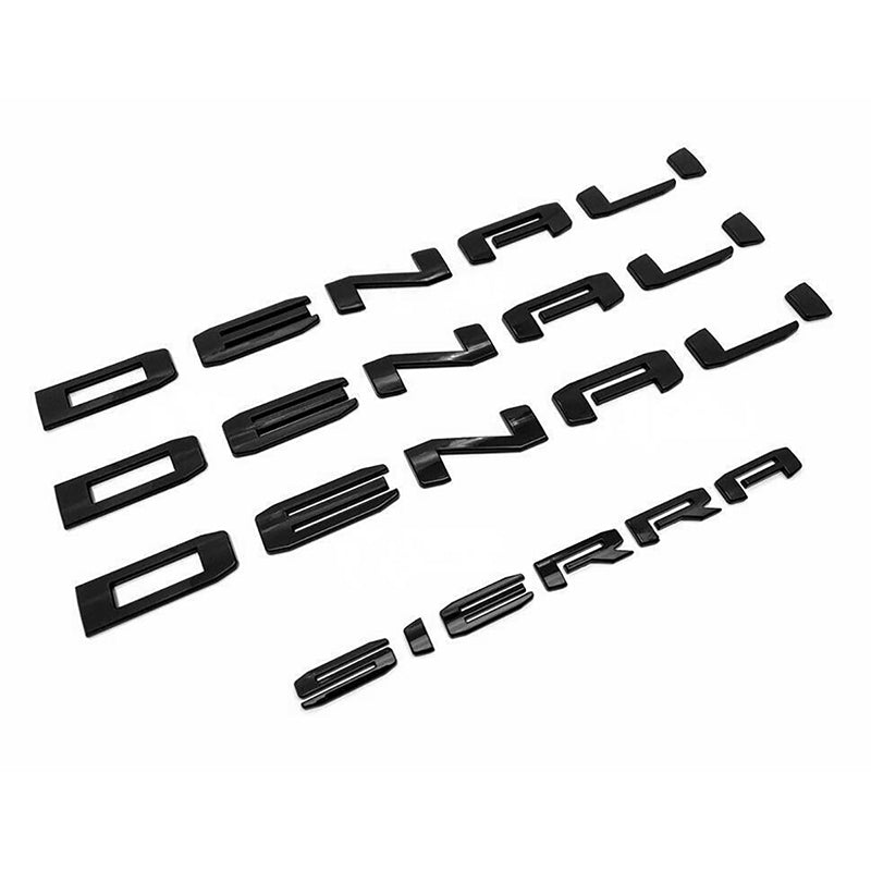 Emblem Kit for 2019+ GMC Sierra 1500 Denali Grille & Tailgate Badges
