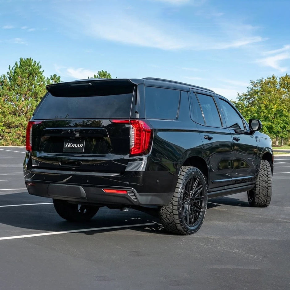 Grille Tailgate Emblems for 2019-2024 GMC Yukon Denali badge Replacement Gloss Black 4pack / 5pack