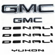 Full Emblem Kit for 2025–2026 GMC Yukon Denali | Denali Ultimate (Gloss Black / Chrome Black) 4-Pack/6-Pack