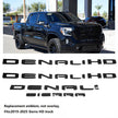 Emblems Letters Badges 3D NAMEPLATE Replacement for 2019-2025 GMC Sierra 2500HD 3500HD 2500 HD 86790675 86532074 Blackout (4pack / 6pack)