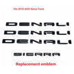 Emblems Letters Badges 3D NAMEPLATE Replacement for 2019-2025 GMC Sierra 2500HD 3500HD 2500 HD 86790675 86532074 Blackout (4pack / 6pack)