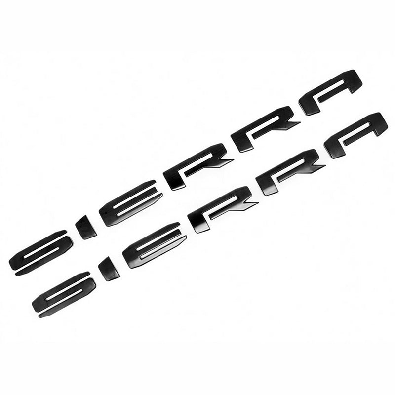 Emblem Kit for 2019+ GMC Sierra 1500 2500HD 3500HD Grille Tailgate Black (3pack / 5pack)