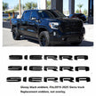 Grille Tailgate Emblem Door Rear Liftgate Nameplate 3D Badges for 2019-2025 GMC Sierra 1500 2500HD 3500HD 84287337 (3pack / 5pack)