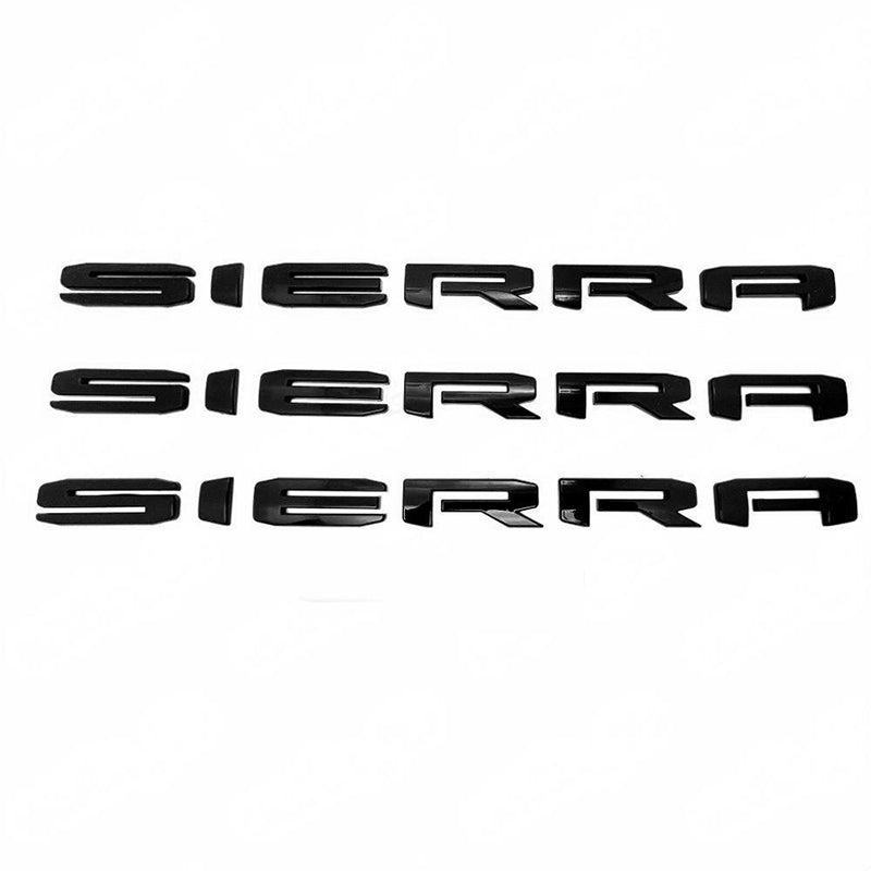 Emblem Kit for GMC Sierra HD 2019–2026 Grille & Tailgate Badges Set