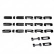 Custom Grille Tailgate Sierra HD Emblem Door Rear Liftgate Nameplate 3D Badges for 19-25 GMC Sierra 2500HD 3500HD 84287337 (3pack / 5pack)