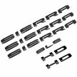 Grille Tailgate Sierra HD Emblem Door Rear Nameplate With SLE Badge Replacement for 19-25 GMC Sierra 2500HD 3500HD 84287337 (4pack / 6pack)