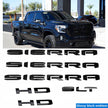 Grille Tailgate Door Rear With SLT Badges for 19-25 Sierra 2500HD 3500HD (4pack / 6pack)