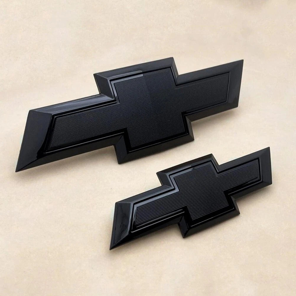 Emblems for 2021+ Suburban Grille & Tailgate Chevy Bowtie Badge Kit Gloss Black (3pack / 5pack)