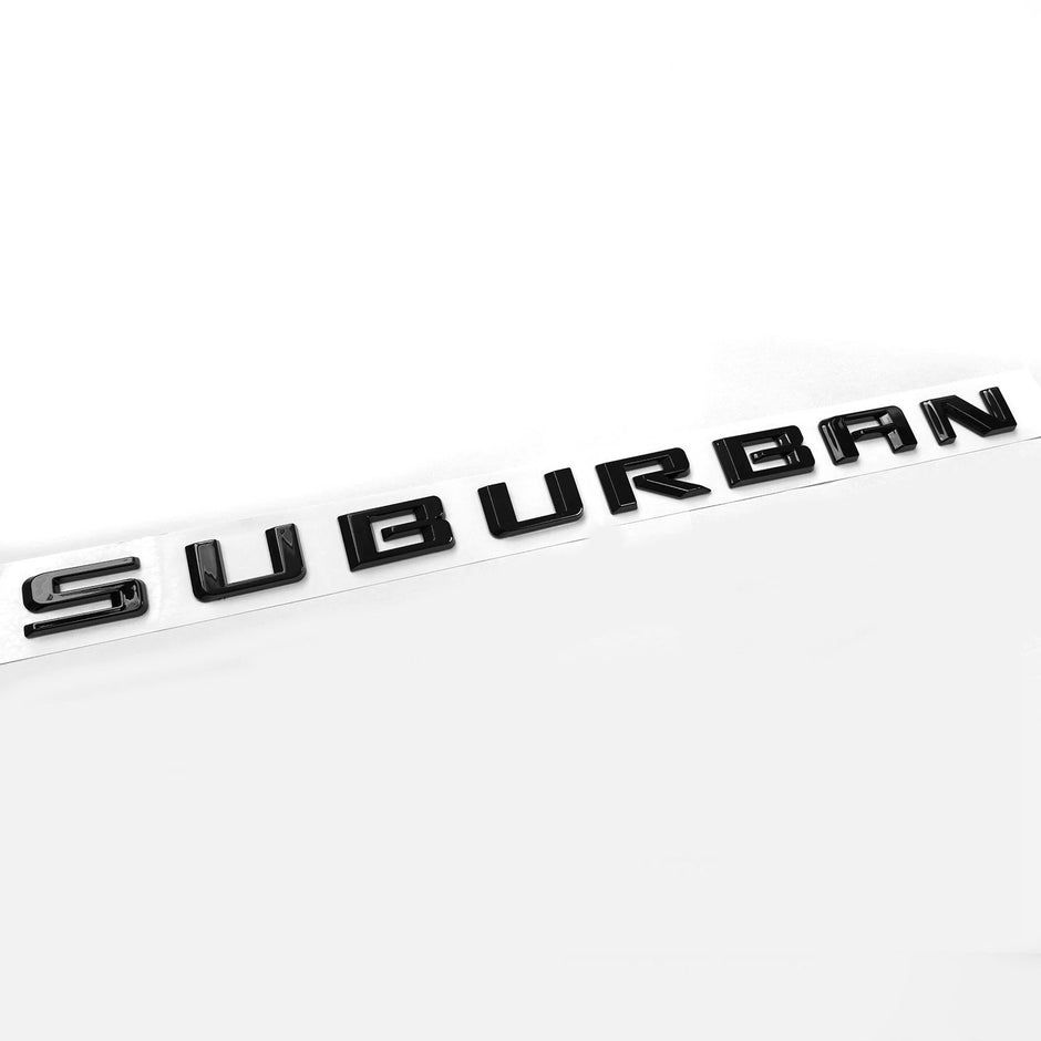 Emblem Kit for 2021+ Suburban High Country Grille & Tailgate Bowtie Gloss Black (5pack / 7pack)