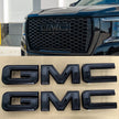 Emblem Kit for 2019+ GMC Sierra AT4 1500 Grille Badge Gloss Black 6-pack