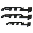 Emblem Kit for 2019+ GMC Sierra AT4 1500 Grille Badge Gloss Black 6-pack
