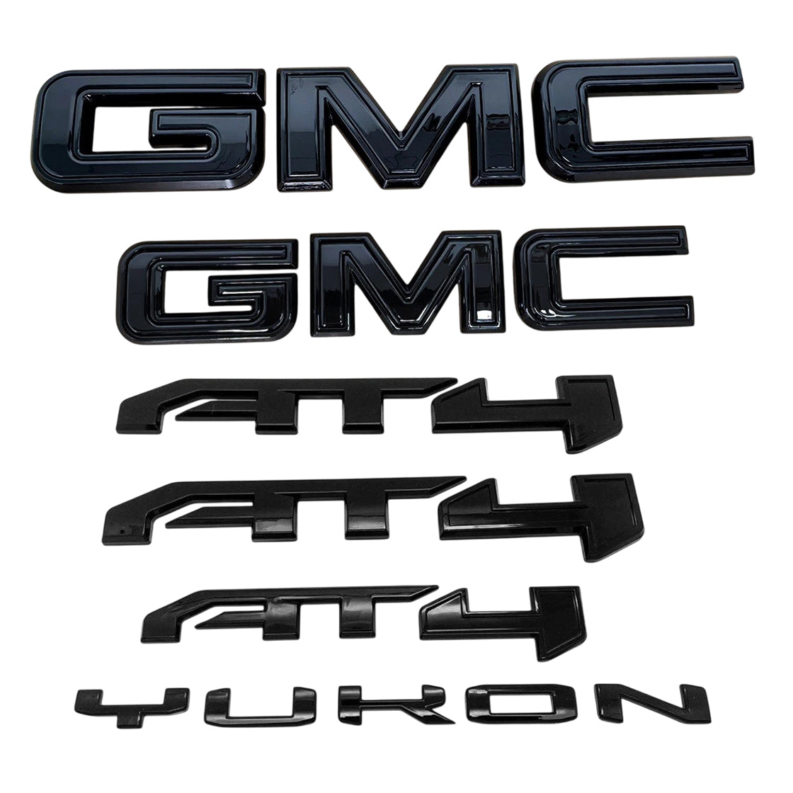 Grille & Rear Emblems for 2025-2026 GMC Yukon AT4 Badge Replacement
