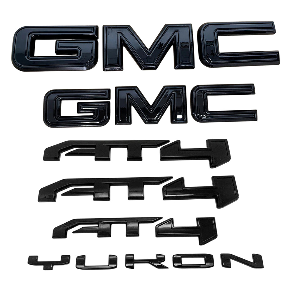 Grille & Rear Emblems for 2025-2026 GMC Yukon / XL AT4 Badge Replacement
