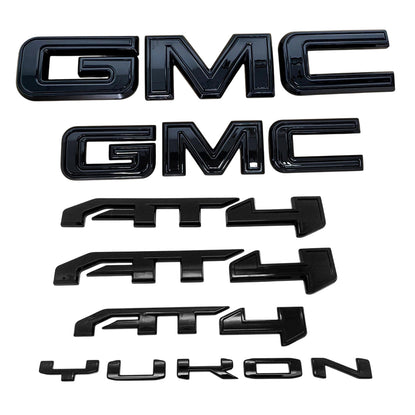 Grille & Rear Emblems for 2025-2026 GMC Yukon AT4 Badge Replacement