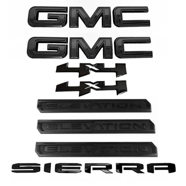 Elevation Emblem Kit for 2019+ GMC Sierra 1500 & 2020+ Sierra HD Models