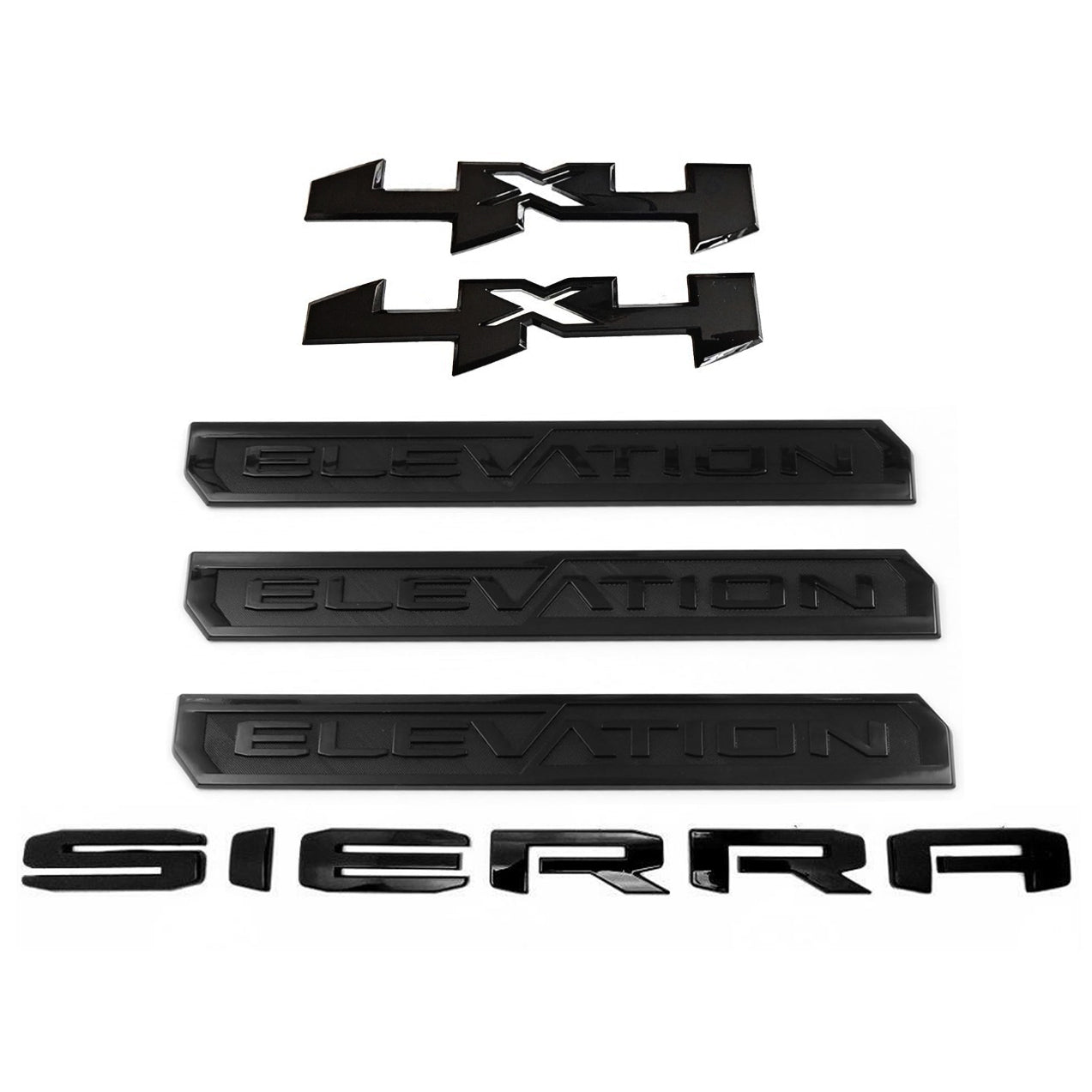 Elevation Emblem Set for 2023–2026 GMC Sierra 1500 Exterior Badge Kit