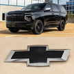Grille Badge Bowtie Emblem for 2021-2026 Tahoe Suburban Colorado (Chrome / Gloss Black) 1-pack