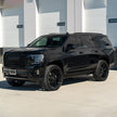 Two Denali plus Tailgate Emblem Replacement for 19-25 GMC Yukon Denali Gloss Black Set of 4pack