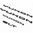 Replacement Kit for 2019-2024 GMC Yukon AT4 SLT Grille Tailgate Emblems  (Chrome / Gloss Black) 4pack / 6pack