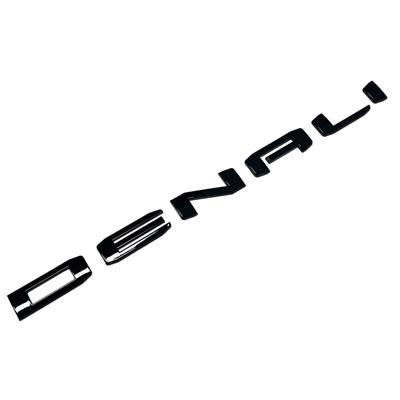 Grille & Rear with three Denali Emblem badge for 2019-2024 GMC Yukon Gloss Black 6pack