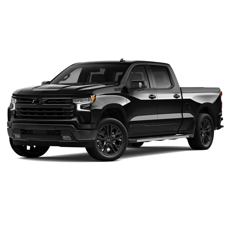 Grille Badge Bowtie Emblem for 2019-2021 Chevrolet Silverado 1500 (Chrome / Gloss Black) 1-pack