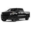 Grille Badge Bowtie Emblem for 2019-2021 Chevrolet Silverado 1500 (Chrome / Gloss Black) 1-pack