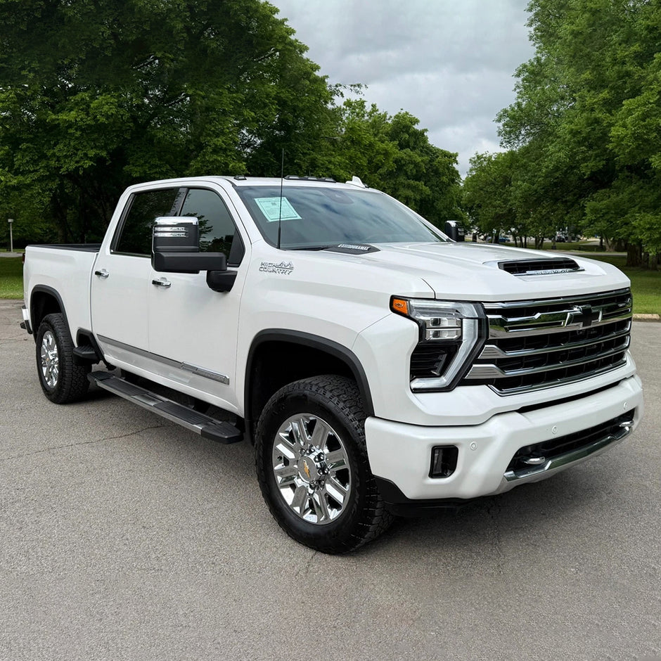 Grille & Tailgate Bowtie Emblem Badge for 2019-2021 Silverado 1500 (Chrome / Gloss Black) 2-pack