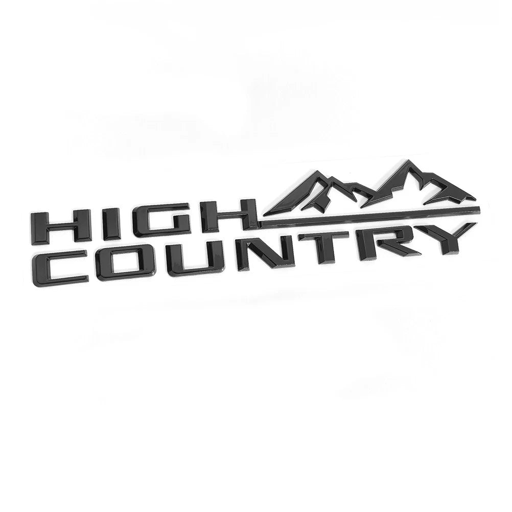 Emblem Kit for 2023+ Chevy Silverado 1500 High Country Grille Bowtie (Chrome / Gloss Black) 4pack / 5pack