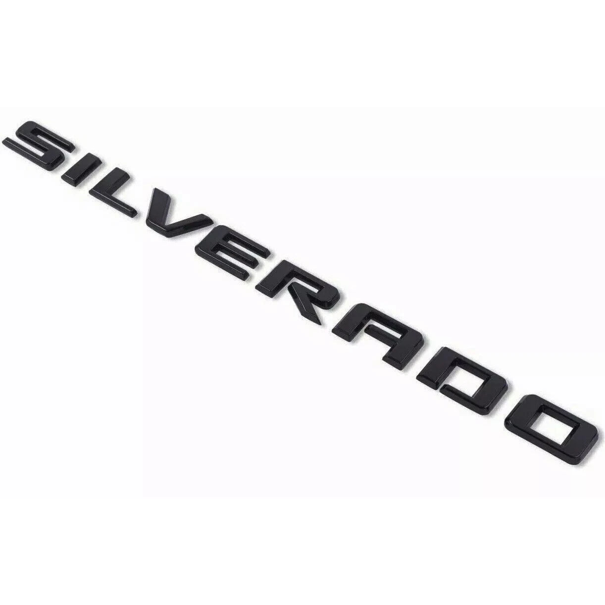 Grille Chevy Bowtie Badge Kit for 2023+ Silverado 1500 LTZ Replacement (Chrome / Gloss Black) 5pack