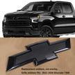 Front Grille Bowtie Emblem for 2022-2026 Chevrolet Silverado 1500 (Chrome / Gloss Black) 1pack