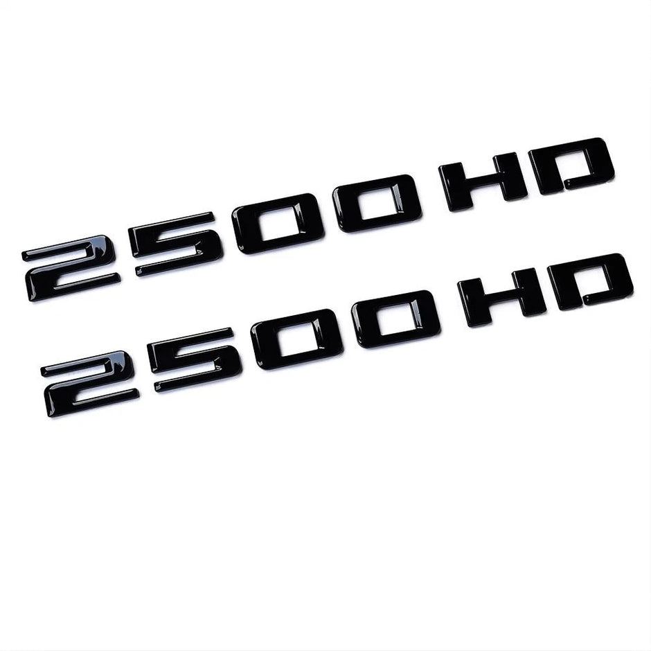 Emblem Kit for 2020+ Chevrolet Silverado 2500HD Z71 LT Grille Bowtie Gloss Black 7-pack