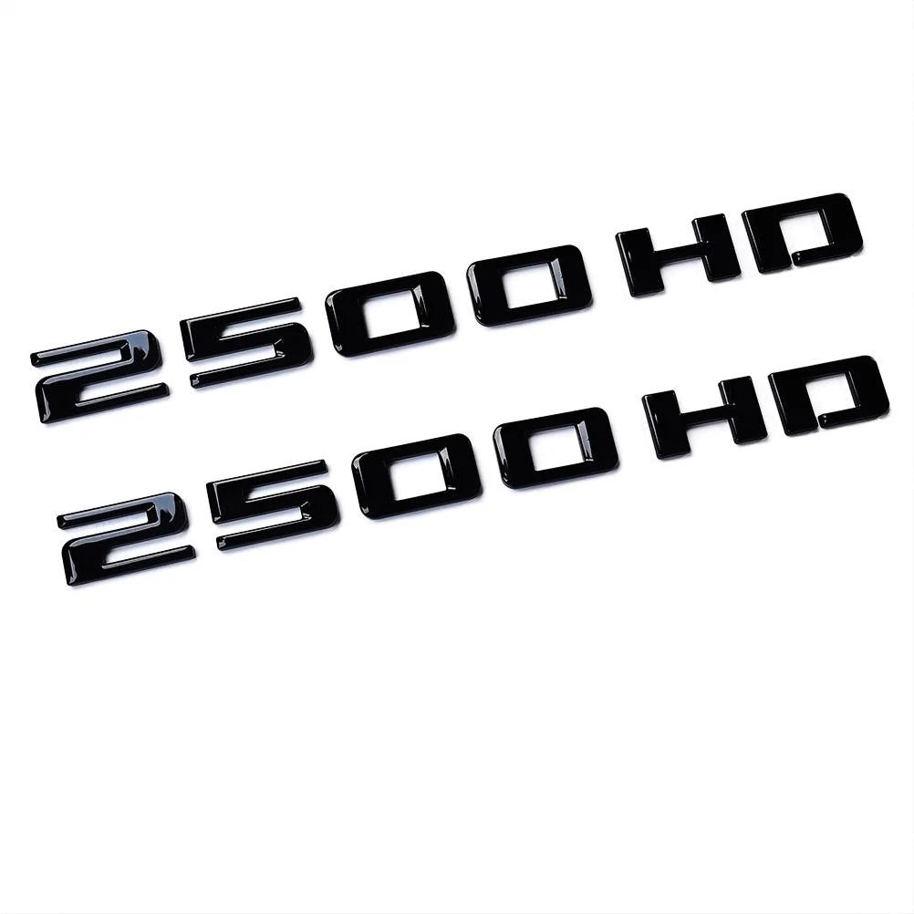 Emblem Kit for 2020+ Chevrolet Silverado 2500HD Z71 LT Grille Bowtie Gloss Black 7-pack