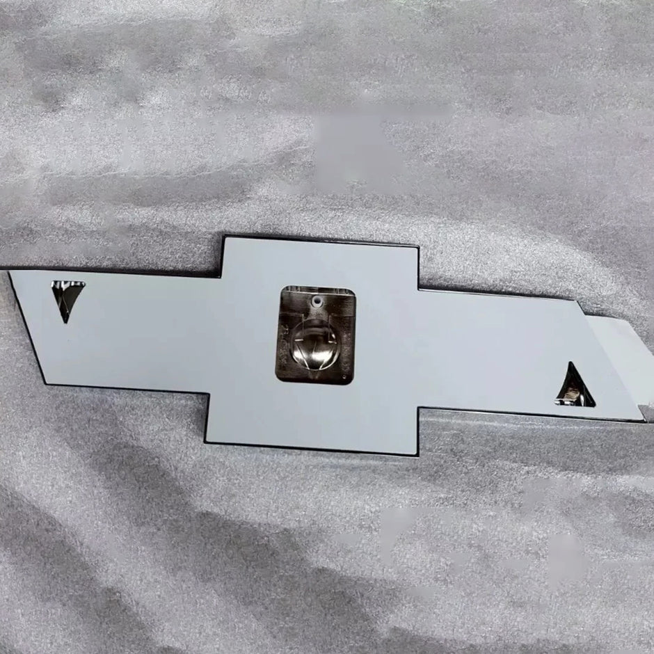 Grille & Tailgate Bowtie Emblems for 2020-2026 Silverado 2500HD 3500HD (Chrome / Gloss Black) 2-pack