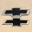 Grille & Tailgate Bowtie Emblem for 2020-2026 Silverado 2500HD 3500HD (Chrome / Gloss Black) 2-pack