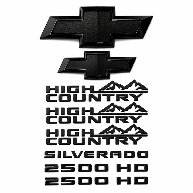 Grille Chevy Bowtie Emblem Kit for 2020+ Silverado 2500HD High Country