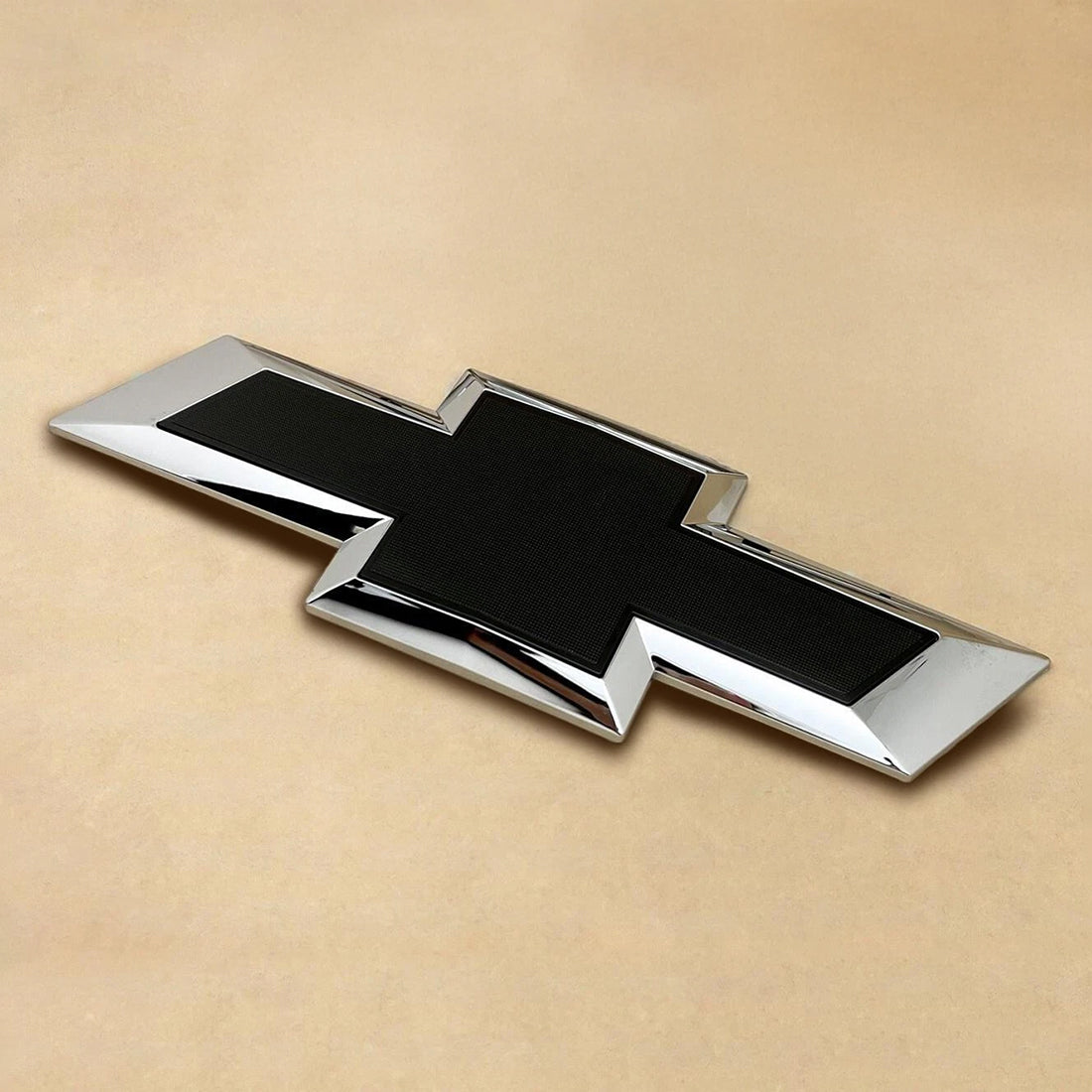 Grille Badge Bowtie Emblem for 2021-2026 Tahoe Suburban Colorado (Chrome / Gloss Black) 1-pack