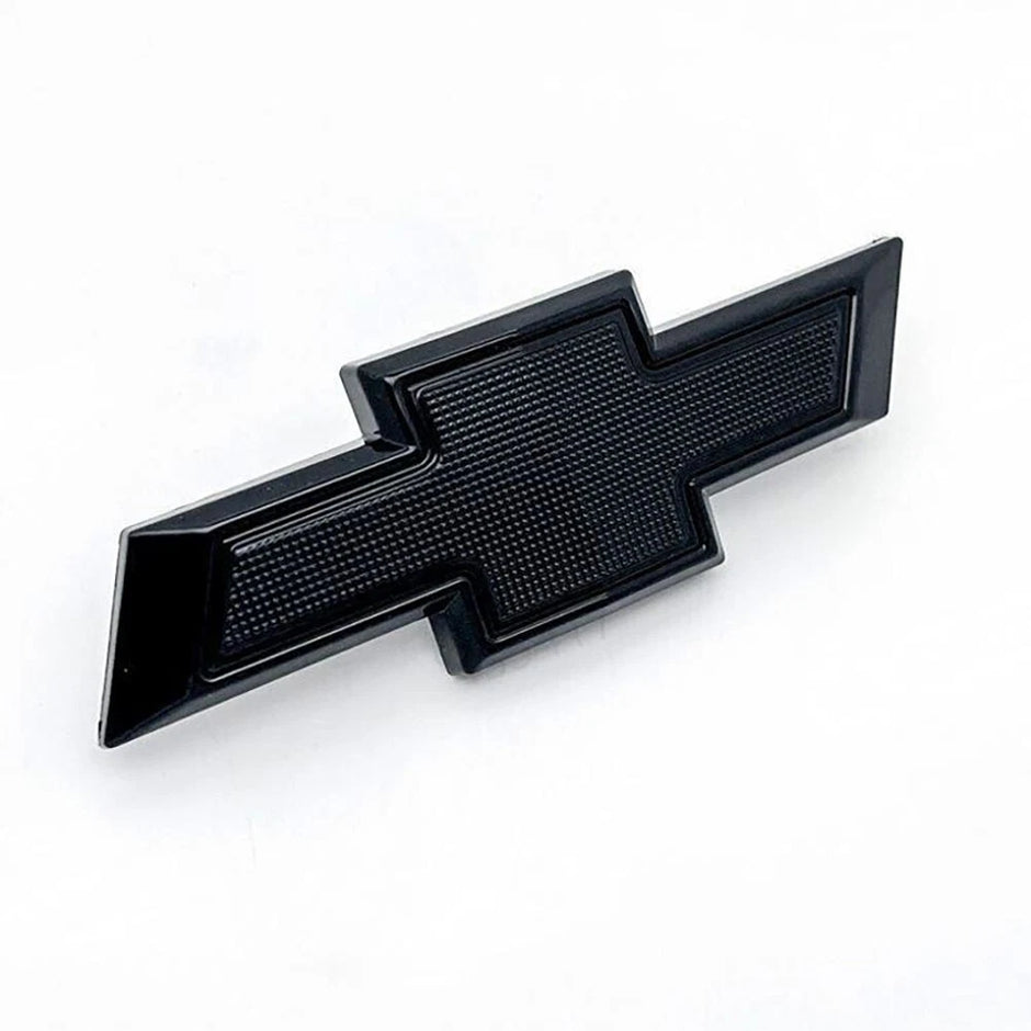 2020-2025 Grille Bowtie Emblem Replacement for Chevrolet Silverado 1500 (Chrome / Gloss Black) 1-pack