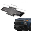 2020-2025 Grille Bowtie Emblem Replacement for Chevrolet Silverado 1500 (Chrome / Gloss Black) 1-pack