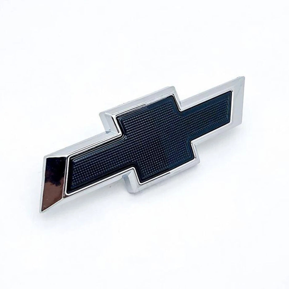 2020-2025 Grille Bowtie Emblem Replacement for Chevrolet Silverado 1500 (Chrome / Gloss Black) 1-pack