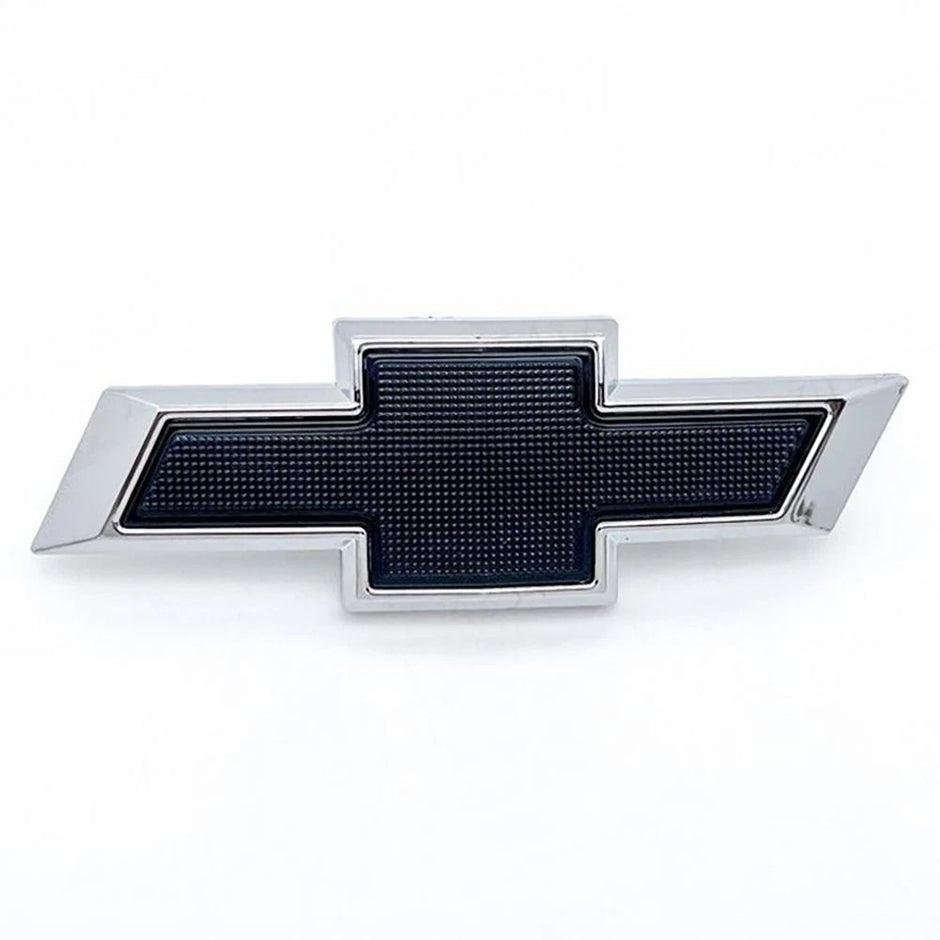 2020-2025 Grille Bowtie Emblem Replacement for Chevrolet Silverado 1500 (Chrome / Gloss Black) 1-pack
