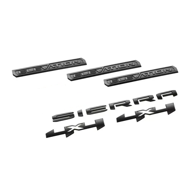 Elevation Emblem Set for 2023–2026 GMC Sierra 1500 Exterior Badge Kit