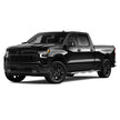 Front Grille Rear Tailgate Bowtie Emblem Replacement for 2022-2025 Chevrolet Silverado 1500 (Chrome / Gloss Black) 2pack