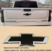 Tailgate Rear Bowtie Emblem for 2019-2026 Silverado 1500 2500HD 3500HD (Chrome / Gloss Black) 1pack
