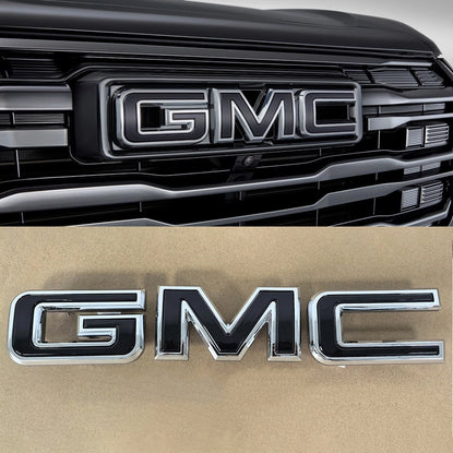 Front Grille GMC Emblem for 2021–2026 Terrain Acadia 2021–2022 Canyon (Chrome / Gloss Black) 1-pack