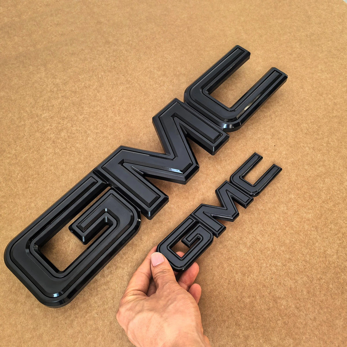 Grille & Tailgate Emblem Set for 2007–2013 GMC Sierra 1500 2500HD 3500HD