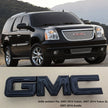 Big Front Grille Emblem 3D Plastic Badge Replacement for 2007-2014 GMC Yukon (XL) 2007-2016 Acadia 15126352 (Chrome / Gloss Black)1pack